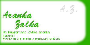 aranka zalka business card